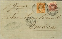 TP Venezuela 1 Real Rouge (pd) Oblitéré + Càd Octo PORTO-CABELLO 17 JANV. 78 / N° 38 Sur Lettre En Affranchissement Mixt - 1870 Siege Of Paris