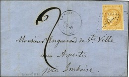 GC 80 / N° 43 Càd T 17 AMBOISE (36) Sur Lettre 2 Ports Adressée Localement Taxée 2. 1871. - TB. - 1870 Bordeaux Printing