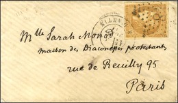 Etoile 8 / N° 43 Belles Marges Càd PARIS / R. D'ANTIN 3 JUIN 71 (fin De La Commune De Paris) Sur Enveloppe Carte De Visi - 1870 Ausgabe Bordeaux