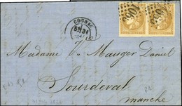 GC 1065 / N° 43 Report I Paire Belles Marges Càd T 17 COGNAC (15). 1871. - TB / SUP. - 1870 Ausgabe Bordeaux