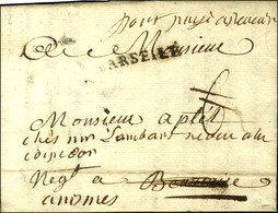 MARSEILLE Sur Lettre Pour Beaucaire, Au Recto '' Port Payé à Beaucaire '' (L N° 6). 1789. - TB. - 1701-1800: Precursors XVIII