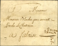 Lettre Avec Texte Daté De Saint Malo 1767 Adressée En Franchise à Falaise. - TB / SUP. - 1701-1800: Precursors XVIII