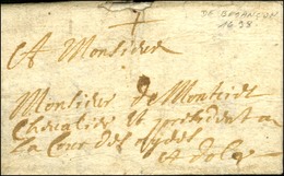 Lettre Avec Texte Daté De Besançon Pour Dôle. 1698. - TB. - 1701-1800: Precursori XVIII