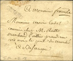 ORNAN (L N° 2) + '' Franche '' (L N° 3) Sur Lettre Sans Texte Pour Besançon. - TB. - 1701-1800: Vorläufer XVIII