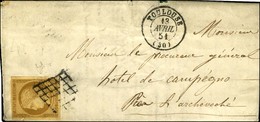 Grille / N° 1 (infime Def Dans La Marge N'affectant Pas Le Filet) Càd T 15 TOULOUSE (30) Sur Lettre Locale. 1851. - TB. - Other & Unclassified