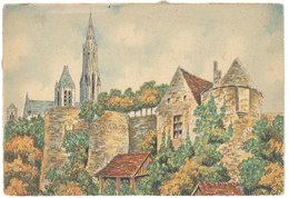 Cpsm Barre Dayez BD2077 E - Senlis - Le Château D'Henri IV ... - Andere Illustrators