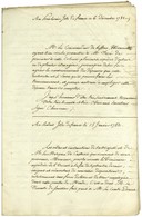 Archive Monneron : Augustin-François MOTAIS De NARBONNE (1747-1827) - Pierre DUCHEMIN (1725-1782) - Etienne Claude CHEVR - Altri & Non Classificati