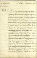 Archive Monneron : Augustin-François MOTAIS De NARBONNE (1747-1827) - Denis De LAUNAY (1733-1800). - Altri & Non Classificati