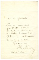 BERLIOZ Hector (1803-1869), Compositeur Et Chef D'orchestre. - Sonstige & Ohne Zuordnung