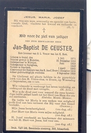 Eerwaarde Heer Jan-Baptist De Ceuster,geb. Te Gestel 1831 En Overleden Te Evere 1899 - Devotieprenten
