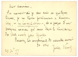VERNE Jules (1828-1905), écrivain. - Altri & Non Classificati
