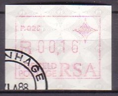 RSA , ATM 6 , O  (L 1034) - Vignettes D'affranchissement (Frama)