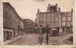 63 CUNLHAT  Rue De La Halle Et Le Poids Public - Cunlhat