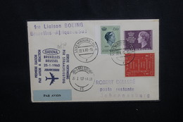 LUXEMBOURG  - Enveloppe Pour Johannesburg Par 1er Vol Bruxelles / Johannesburg En 1960 - L 54064 - Brieven En Documenten