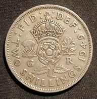 GRANDE BRETAGNE - 2 SHILLINGS 1949 - George VI - KM 878 - J. 1 Florin / 2 Shillings