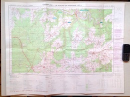 ©1988 CHAMPLON Tenneville LA-ROCHE-EN-ARDENNE CARTE ETAT MAJOR ORTHO HIVES BEAUSAINT HALLEUX GENES RONCHAMP VECMONT S223 - Tenneville