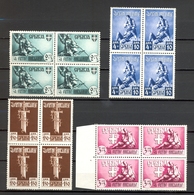 Serbia - Mi.No. 86/89 In Block Of 4 And Stamp No. 8 With Error Of Print, Broken I In INVALIDE. - Servië