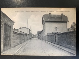 Saint Laurent De Chamousset. Rue De L’école Des Garçons - Saint-Laurent-de-Chamousset