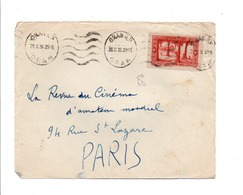 ALGERIE DEVANT DE LETTRE DE ORAN POUR LA FRANCE 1936 - Briefe U. Dokumente