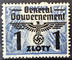 GENERALGOUVERNEMENT 1940 - MNH - Mi 32 - 1zl - Ocupación 1938 – 45