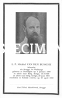 E.P. Michiel Van Den Bussche - Scheutist - Desselgem - Schilde - Brugge - Waregem