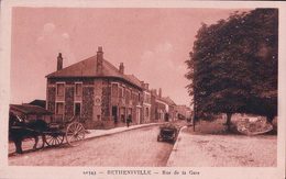 France 51, Betheniville, Attelage Rue De La Gare (1543) - Bétheniville