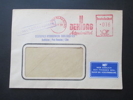 DDR 1951 Freistempel Dehidag Arzneimittel Und Propaganda Aufkleber Wer Ehrlich Den Freiden Will, Sucht Die Verständigung - Cartas & Documentos