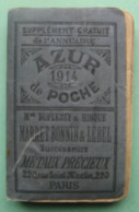 AZUR De POCHE De 1914 - Supplément Gratuit De L'annuaire - Directorios Telefónicos