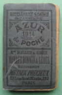 AZUR De POCHE De 1914 - Supplément Gratuit De L'annuaire - Annuaires Téléphoniques
