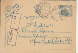 WW2, CENSORED TULCEA NR 4, AKKERMAN FORTRESS-BESSARABIA, APO NR 30, PC STATIONERY, ENTIER POSTAL, 1942, ROMANIA - World War 2 Letters