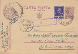 WW2, CENSORED ORHEI NR 5, BESSARABIA, KING MICHAEL PC STATIONERY, ENTIER POSTAL, 1943, ROMANIA - Lettres 2ème Guerre Mondiale