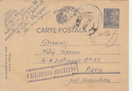 WW2, CENSORED TARGOVISTE NR 4,  KING MICHAEL PC STATIONERY, ENTIER POSTAL, 1944, ROMANIA - 2de Wereldoorlog (Brieven)