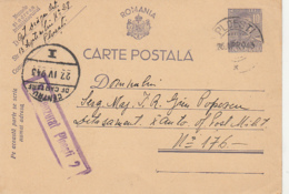 WW2, CENSORED PLOIESTI NR 2,  KING MICHAEL PC STATIONERY, ENTIER POSTAL, 1943, ROMANIA - Storia Postale Seconda Guerra Mondiale