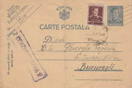 WW2, CENSORED DEVA NR 2,  KING MICHAEL PC STATIONERY, ENTIER POSTAL, 1944, ROMANIA - Lettres 2ème Guerre Mondiale