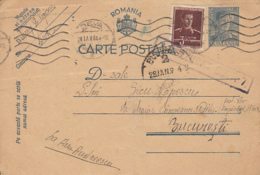 WW2, CENSORED DEVA NR 7,  KING MICHAEL PC STATIONERY, ENTIER POSTAL, 1944, ROMANIA - World War 2 Letters