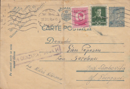 WW2, CENSORED DEVA NR 14,  KING MICHAEL PC STATIONERY, ENTIER POSTAL, 1944, ROMANIA - Cartas De La Segunda Guerra Mundial