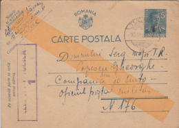 WW2, CENSORED TULCEA NR 1, KING MICHAEL PC STATIONERY, ENTIER POSTAL, 1942, ROMANIA - Lettres 2ème Guerre Mondiale