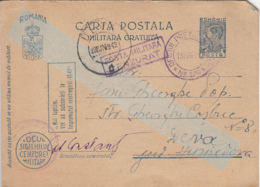 WW2, MILITARY CENSORED, ARMY POST OFFICE NR 176, KING MICHAEL PC STATIONERY, ENTIER POSTAL, 1942, ROMANIA - World War 2 Letters