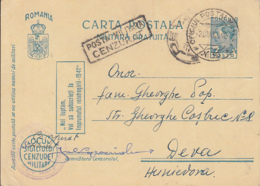 WW2, MILITARY CENSORED, ARMY POST OFFICE NR 30, KING MICHAEL PC STATIONERY, ENTIER POSTAL, 1942, ROMANIA - 2. Weltkrieg (Briefe)