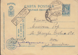 WW2, MILITARY CENSORED, ARMY POST OFFICE NR 30, KING MICHAEL PC STATIONERY, ENTIER POSTAL, 1942, ROMANIA - Cartas De La Segunda Guerra Mundial