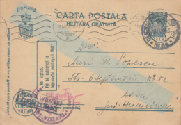 WW2, MILITARY CENSORED, ARMY POST OFFICE NR 66, KING MICHAEL PC STATIONERY, ENTIER POSTAL, 1943, ROMANIA - Lettres 2ème Guerre Mondiale