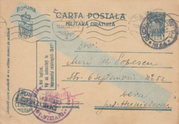 WW2, MILITARY CENSORED, ARMY POST OFFICE NR 66, KING MICHAEL PC STATIONERY, ENTIER POSTAL, 1943, ROMANIA - World War 2 Letters