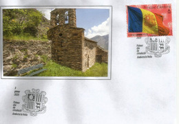 Delcampe - Bandera D'Andorra /Drapeau D'Andorre. (Poder és Més Fort) Nouveau Timbre &  FDC 2020 - Briefe