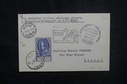 BELGIQUE - Carte De Dinant Pour Dinant Par 1er Vol Bruxelles / Budapest En 1956, Oblitérations De 1957 , à Voir- L 54206 - Brieven En Documenten
