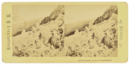 Stereoview Photo Les Pyramides De Glaces Mont - Blane Suisse Switzerland (5370) - Visionneuses Stéréoscopiques