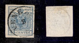 ANTICHI STATI ITALIANI - LOMBARDO VENETO - 1852 - 45 Cent (11) Con Parte Di Filigrana - Molto Bello - Andere & Zonder Classificatie