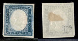 ANTICHI STATI ITALIANI - SARDEGNA - 1861 - 20 Cent (15Da) - Gomma Originale - Colla (300) - Altri & Non Classificati