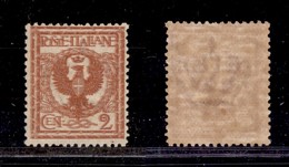 REGNO - POSTA ORDINARIA - 1901 - 2 Cent Floreale (69a) Con Doppia Stampa - Gomma Integra (300) - Sonstige & Ohne Zuordnung