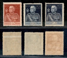 REGNO - POSTA ORDINARIA - 1925/1926 - Giubileo (189/191) - Serie Completa - Gomma Integra (400) - Otros & Sin Clasificación