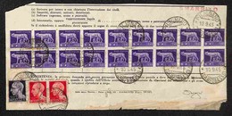 LUOGOTENENZA - BUONI FRUTTIFERI POSTALI - Duplicazione Buoni Fruttiferi - Affrancatura Per 68 Lire Composta Da Blocco Di - Sonstige & Ohne Zuordnung